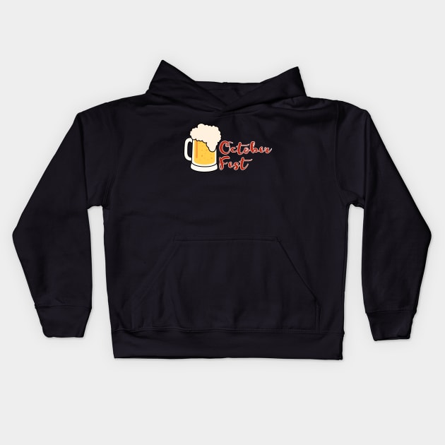 Octoberfest Kids Hoodie by Introvert Home 